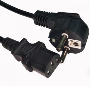 Europe CEE 7/7 Power Cord type F schuko plug