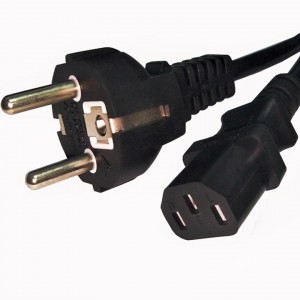 CEE 7/7 Schuko to C13 Power cord