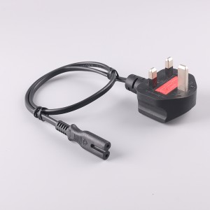 UK plug to IEC320 C7