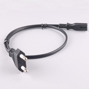 Korea 2 Pin Power Cord CEE 7-16 schuko plug
